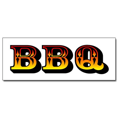 Amistad 24 in. BBQ Decal Sticker - Barbque Smoker AM3908690